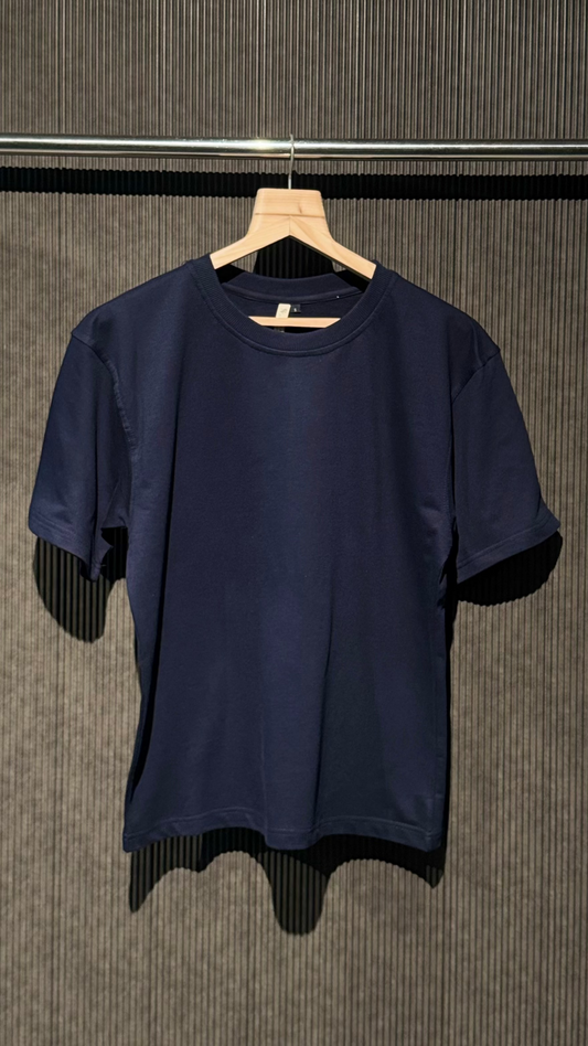 Navy Blue – 220 GSM Oversized T-shirt